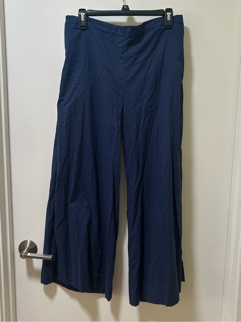 Nicobar Navy Blue Wide Leg Pants Size Large